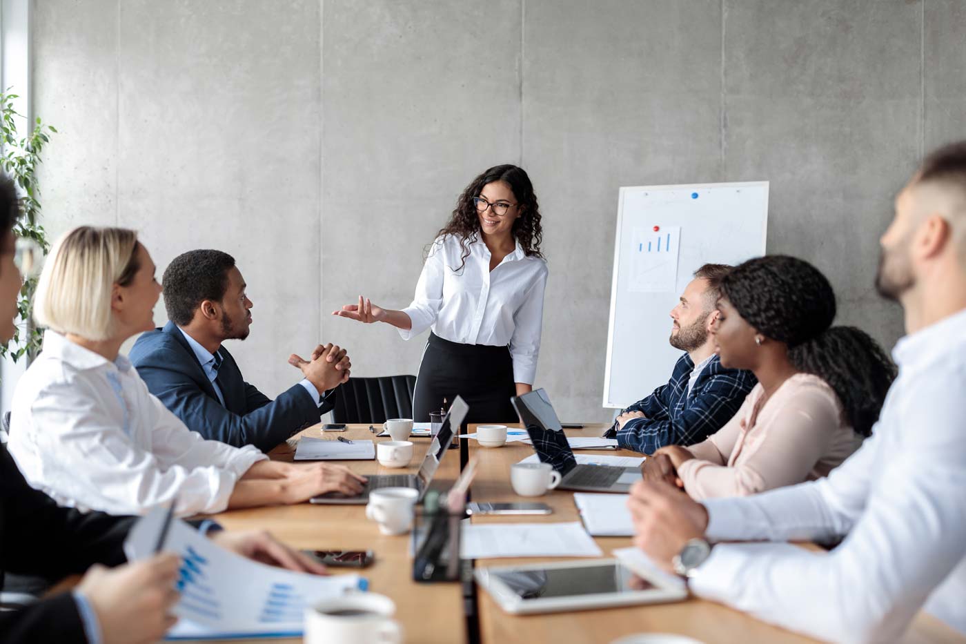 bigstock-Businesswoman-Giving-Speech-On-394890608